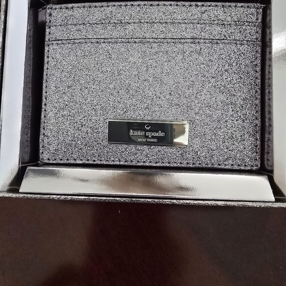 Kate Spade Kenzie Boxed Glitter Small Cardholder